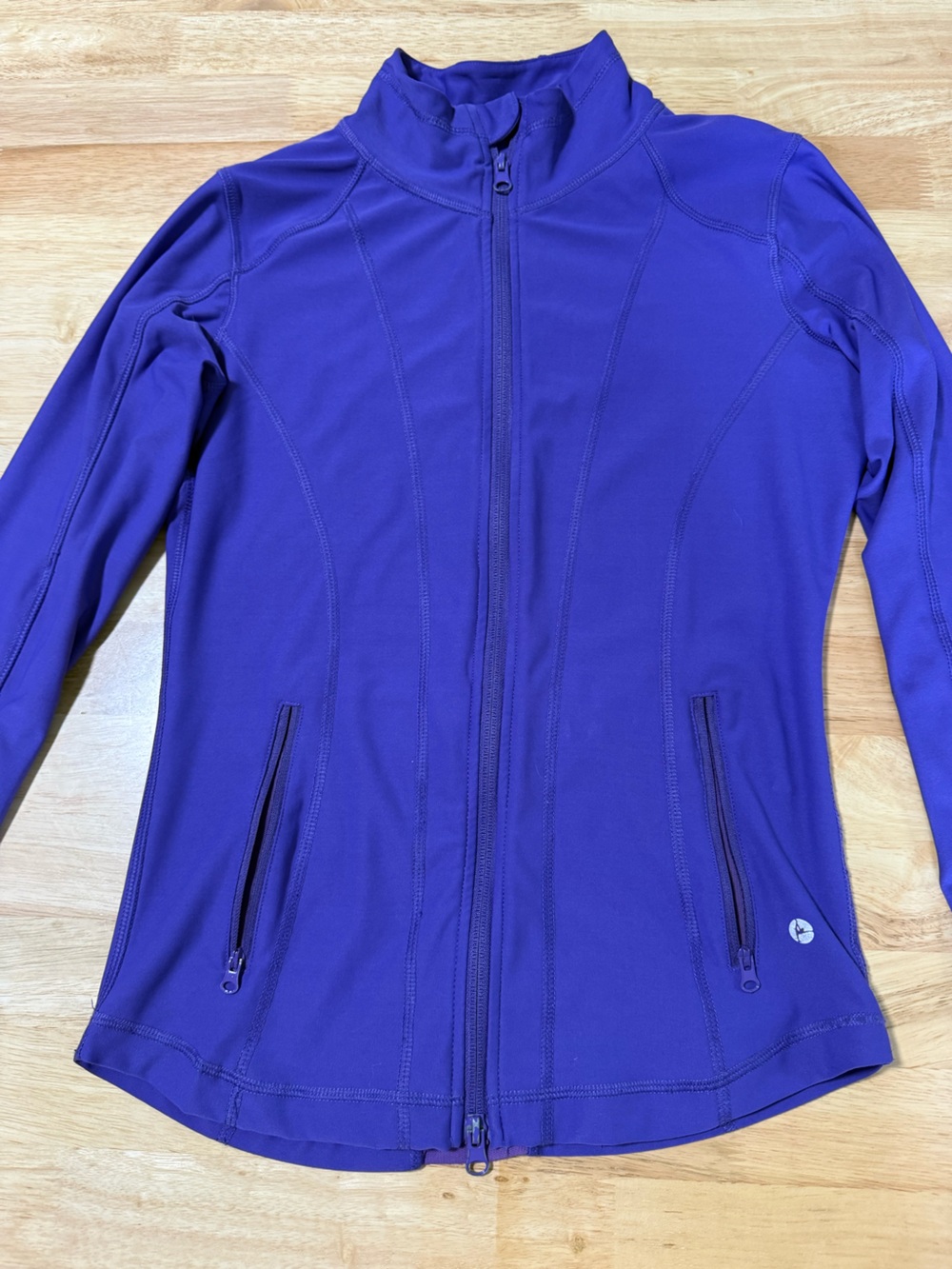 90 Degree By Reflex Purple Zip Up Activewear Jacket Women’s Lightweight Athletic